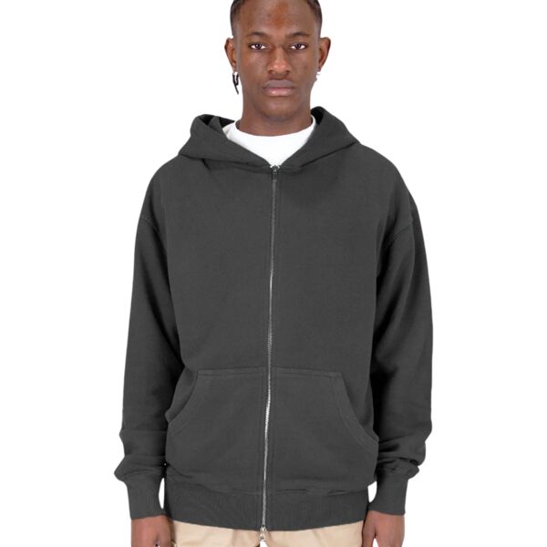 Men's Garment Dye Double-Zip Hooded Sweatshirt Thumbnail