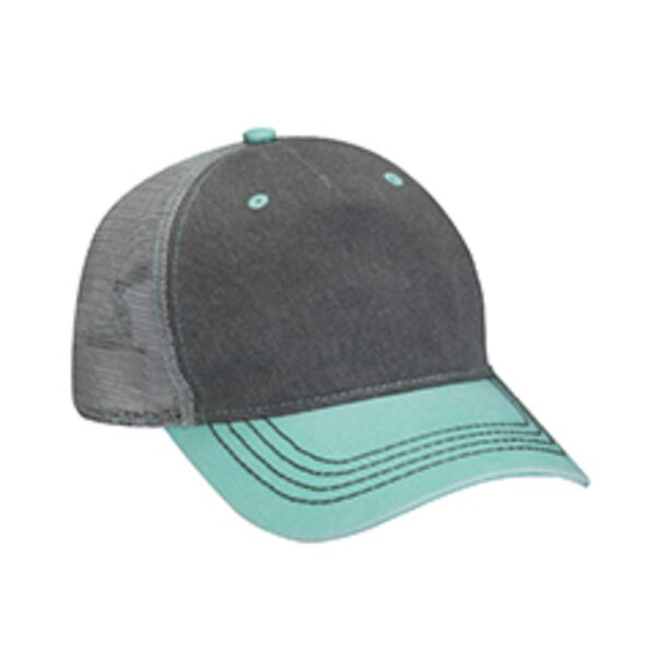 Pigment-Dyed Twill &amp; Mesh Trucker Cap Thumbnail