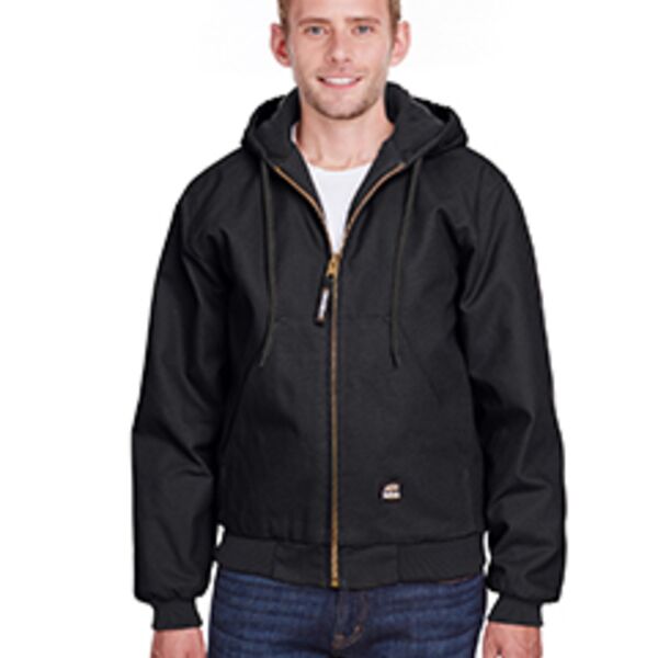 Men&#39;s Tall Highland Washed Cotton Duck Hooded Jacket Thumbnail