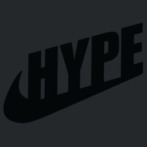 Hype Hoodie Black Logo Design